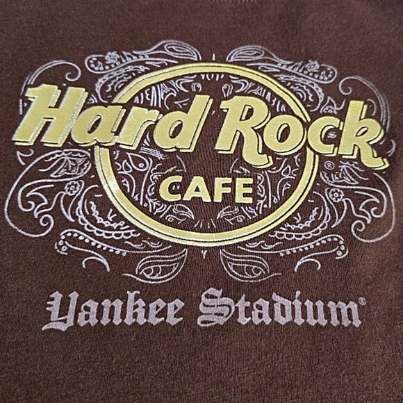 Yankee Stadium Hard Rock Cafe T Shirt S Womens MLB Baseball Tee Top - Picture 2 of 9